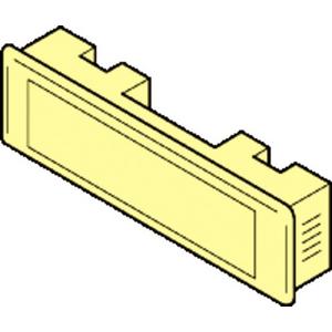 Kombitaster Lira grau 75 x 22 mm Abdeckung Glas