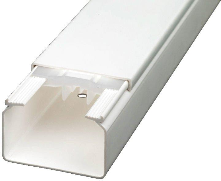 Profiline Leitungsführungskanal Ober- und Unterteil 40x60 reinweiß