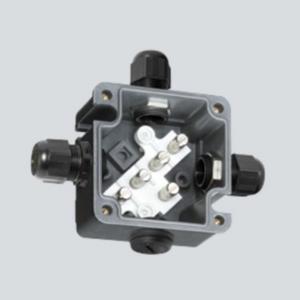 Ex e Abzweigdose Reihe 8118 mit 4 Kabeleinführungen 85 x 85 x 55 mm