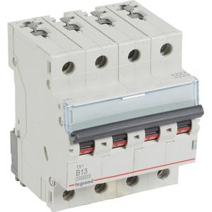 LS-Schalter TX3 B-Charakteristik 13A 4P 10kA 400VAC 4TE