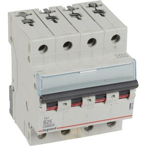 LS-Schalter TX3 B-Charakteristik 25A 4P 10kA 400VAC 4TE