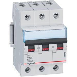 LS-Schalter TX3 C-Charakteristik 16A 3P 10kA 400VAC 3TE