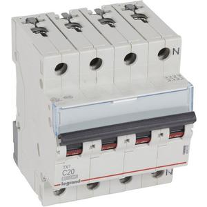 LS-Schalter TX3 C-Charakteristik 20A 3P+N 10kA 400VAC 4TE