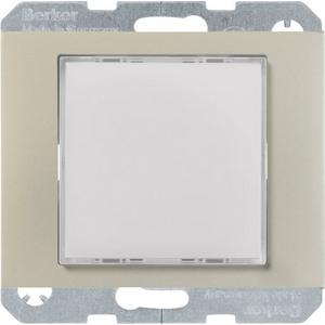 LED-Signallicht weiße Beleuchtung edelstahl matt lackiert Berker K.5