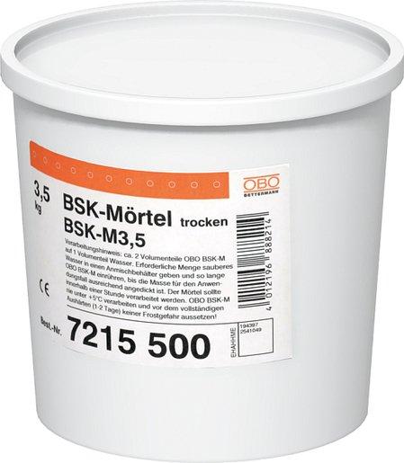 Brandschutzkanal-Mörtel Trockenfertigmörtel im Eimer 3,5kg, grau