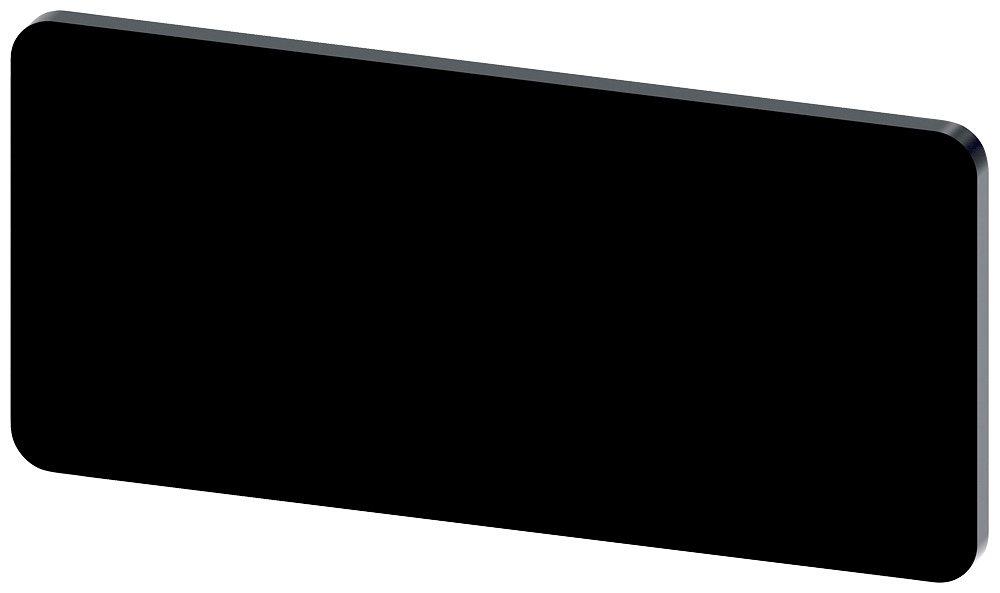 Bezeichnungsschild für Schildgröße 12,5x27mm schwarz ohne Aufschrift