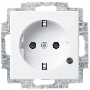 SCHUKO Steckdosen-Einsatz Safety+ mit Kontrolllicht alpinweiß - balance SI