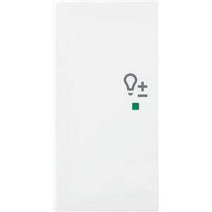 Wippe 2-fach links für flex f@h  KNX mit Symbol Dimmen alpinweiß - balance SI