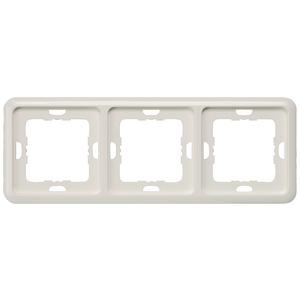 3-fach Rahmen DELTA profil titanweiß 222x80mm