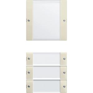 Wippenset 4-fach mit Beschriftungsfeld für System 55 Klar / cremeweiß