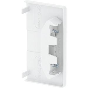 Endstück 70 x 130 mm PVC steingrau RAL 7030