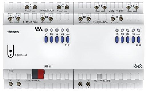KNX Schaltaktor C-Last mit Stromerkennung 8-fach