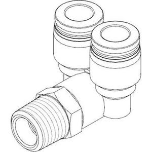 Quick Star Y - Steckverschr. Standard Außengew. P1: 1/8 - P2: 8 mm