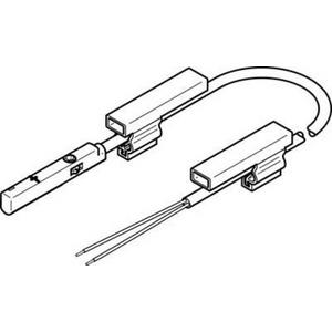 SMT Näherungsschalter Zylinder mit Rundnut 24V DC / 1S Kabel 2,5 m