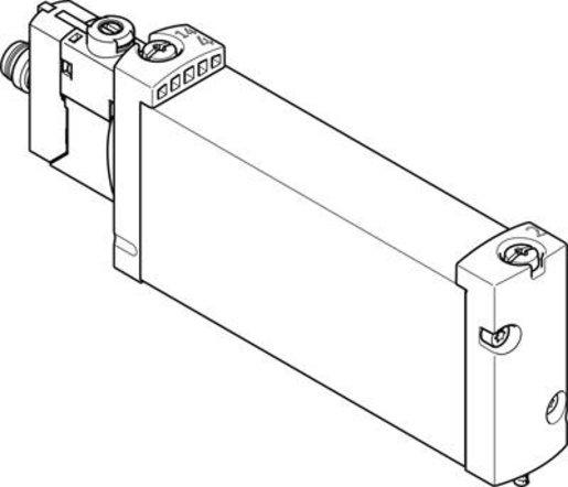 Magnetventil 5/2 Wege monostabil Flansch Ventilgröße B18