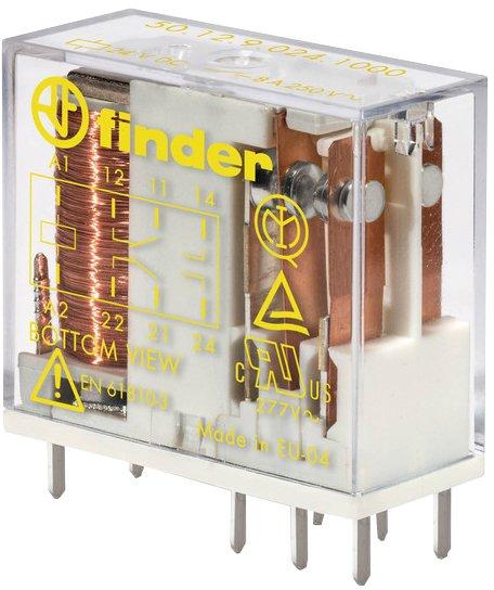 Relais mit zwangsgeführten Kontakten 2 Wechsler 8 A Spule 24 V DC