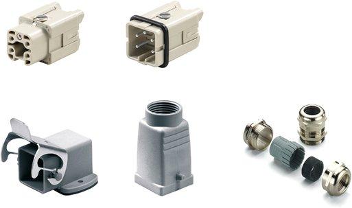 RockStar HDC - Kits-Schwere Steckverbinder Kit HA Baugröße 1 4 Pole