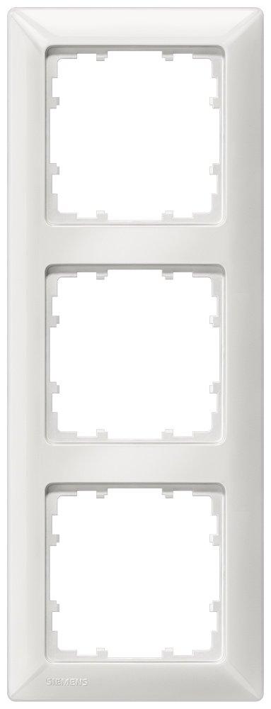 3-fach Rahmen DELTA line titanweiß 222x80mm