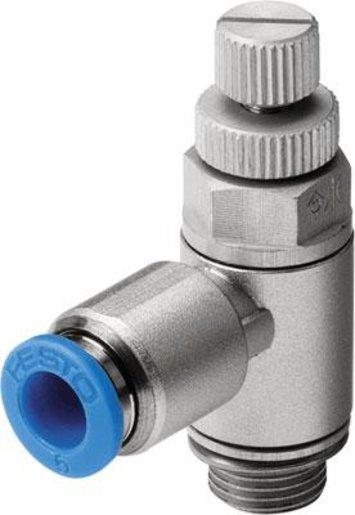 Drossel-Rückschlagventil G3/4 einstellbar über Rändelschraube