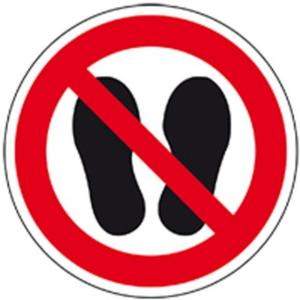 Verbotsschild Betreten der Fläche verboten ASR/ISO Alu Ø 200mm