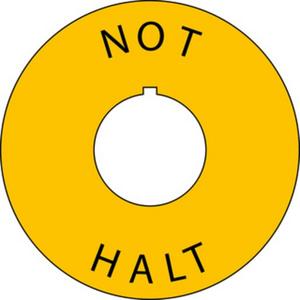NOT-HALT-Kontrastunterlage mit Nase KST Ø 90/22,5mm