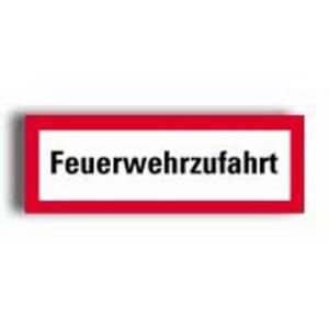 Feuerwehrschild Feuerwehrzufahrt KST 148x420mm