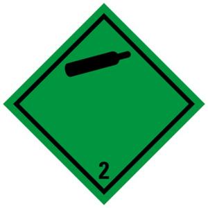 Verpackungskennz. Kl.2.2 Nicht entfl.. Haftpapier abl. 100x100 1000/Ro