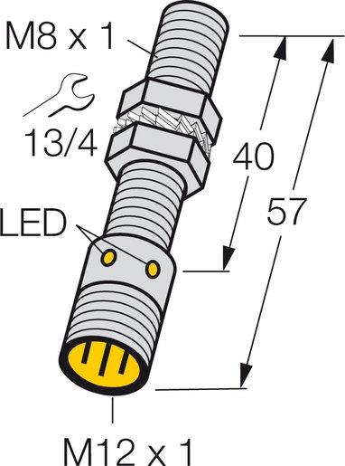 Induktiver Sensor M8 Analogausgang sn = 1 5 mm / M12-steckbar