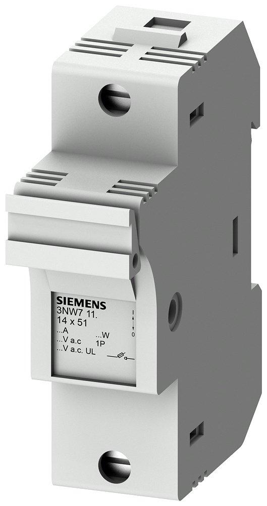 Zylinder Einbau Sicherungssockel 50A 1P Größe 14 x 51 mm