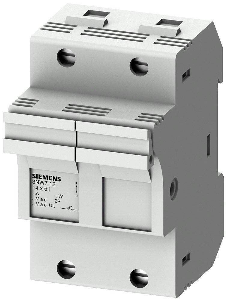Zylinder Einbau Sicherungssockel 50A 2P Größe 14 x 51 mm