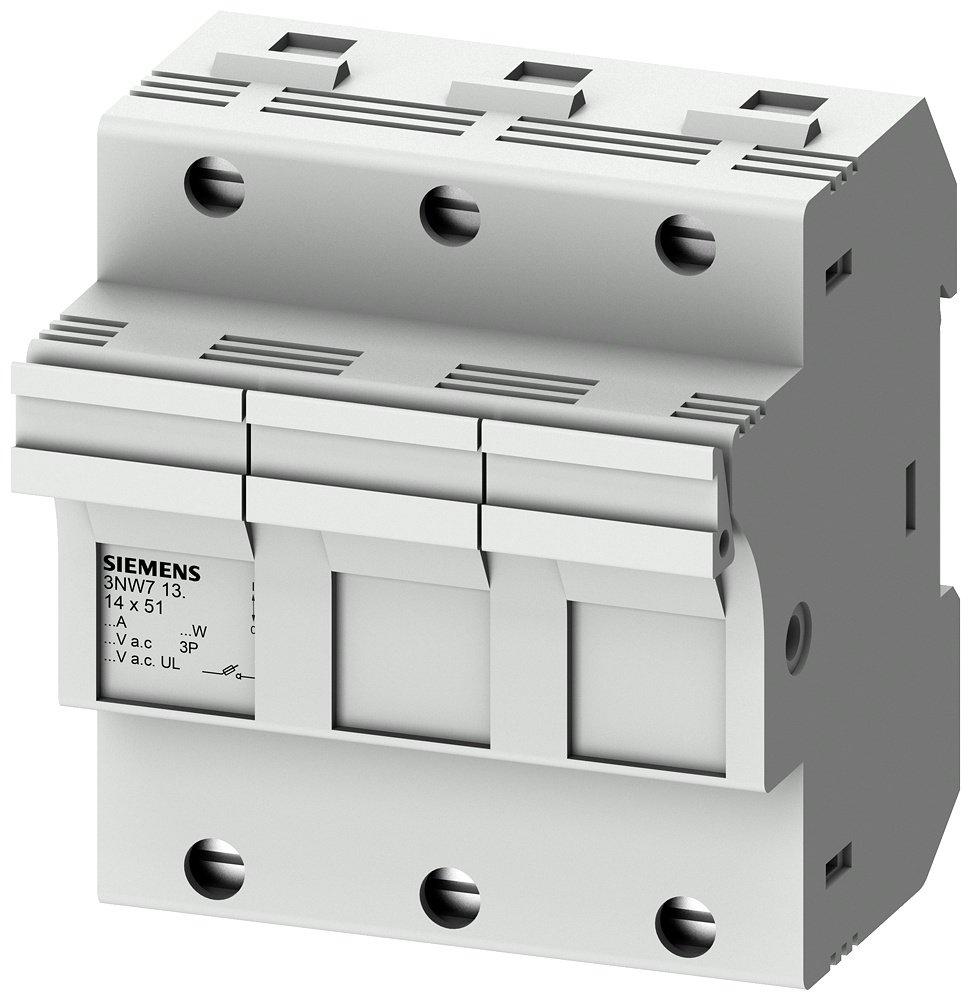 Zylinder Einbau Sicherungssockel 50A 3P Größe 14 x 51 mm