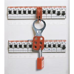 Multi - Schließklammer für 6 Schlösser 118 x 45 x 10 rot Aluminium