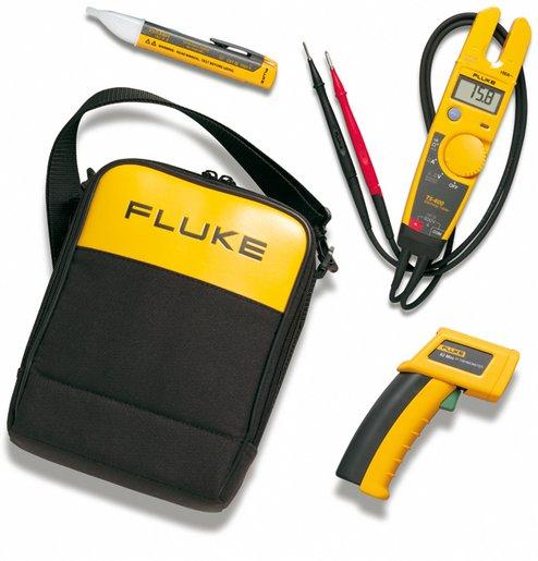 Set mit Infrarot - Thermometer + Elektrotester + Spannungsprüfer Kit