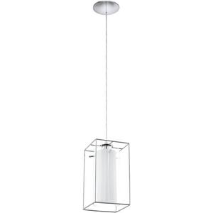 Hängeleuchte 1xE27 60W chrom/klar-weiss LONCINO 1