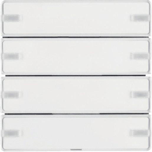 Tastsensor 4-fach Komfort KNX Q.1/Q.3 polarweiß samt