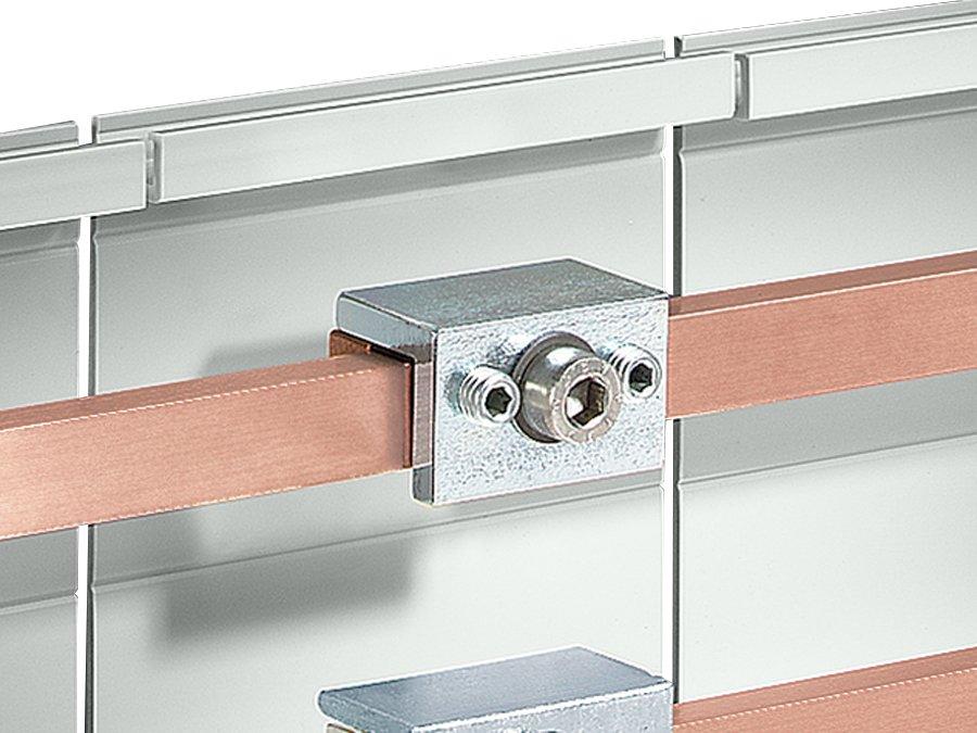Schienenverbinder für E-Cu 12x5-15x10 mm