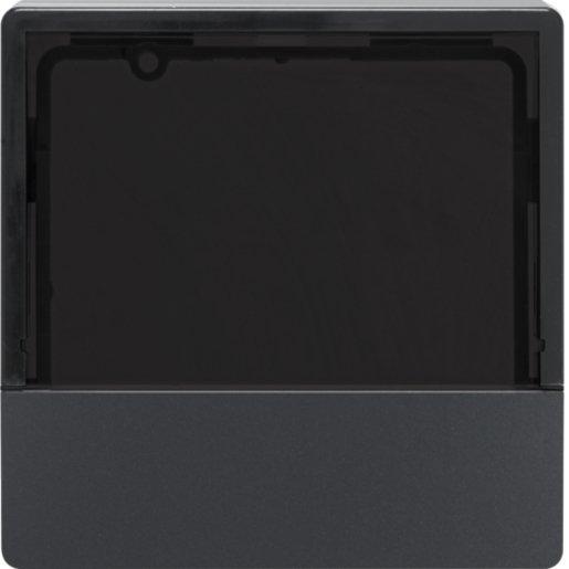 Abdeckung KNX RTR / Raumkontroller Berker Q.1/Q.3 anthrazit samt