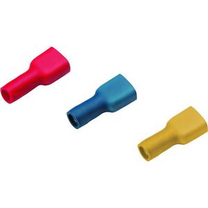 Flachsteckhülse 0,5 - 1 mm² 6,3 x 0,8 rot vollisoliert