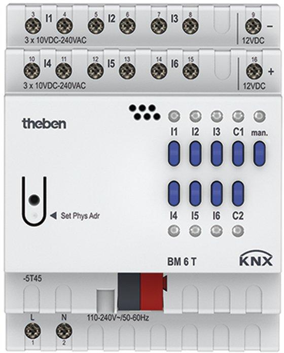 KNX 6-fach Binäreingang FIX1 110-240 V AC 4TE