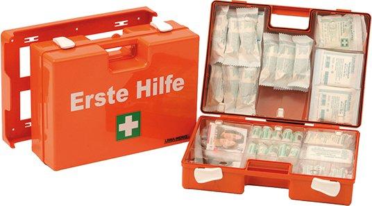 Erste Hilfe Koffer mit Inhalt orange