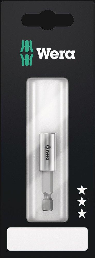 Bithalter mit Edelstahlhülse Sprengring und starkem Dauermagnet 75 mm