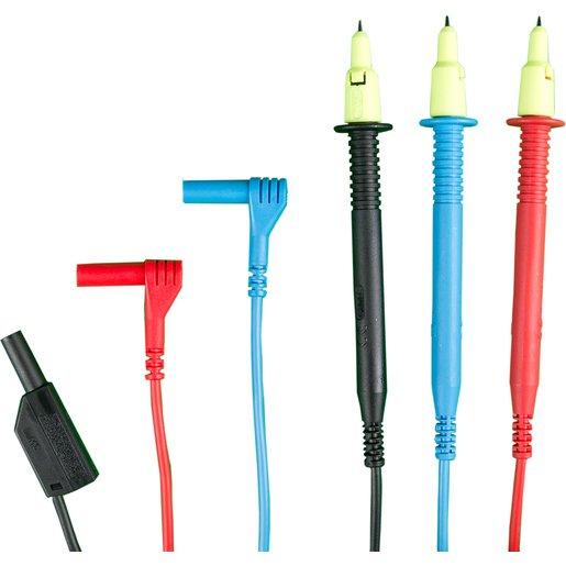 Messkabelset für Leistungsmessgeräte 1000V CAT II 16A / 600V CAT IV 1A