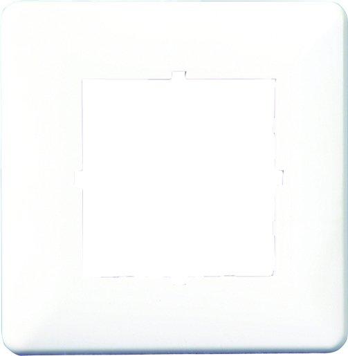 Abdeckrahmen 80 x 80 mm perlweiß für E-DAT C6 Anschlussdosen