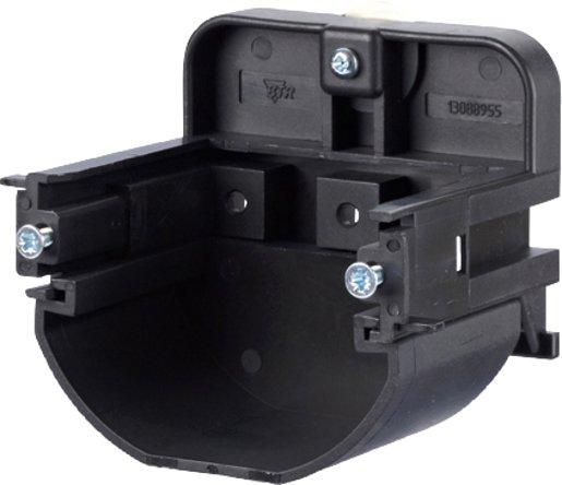 Montagehalter für Anschlussdosen T-Nut-Befestigung waagrecht 55mm m. Trennschale