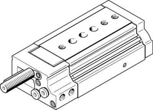 Mini-Schlitten Kugel-Käfig-Führung Baugr. 20 mm / Hub 50 mm P1-Dämpf.