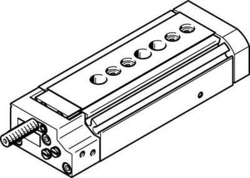 Mini-Schlitten Kugel-Käfig-Führung Baugr. 8 mm / Hub 40 mm P-Dämpf.