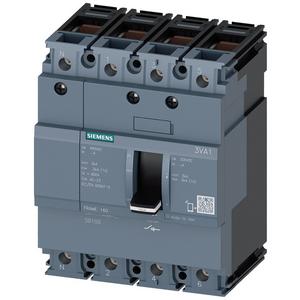 Lasttrennschalter 3VA1 IEC 160 4p In= 125 A ohne Überlast- Kurzschlussschutz