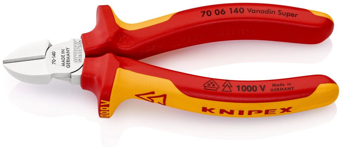 Seitenschneider isoliert mit Mehrkomponenten-Hüllen VDE-geprüft 140 mm