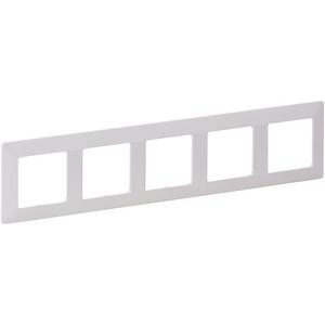 5-fach Abdeckrahmen Valena Life ultraweiß