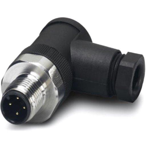 4-Poliger abgewinkelter Steckverbinder M 12